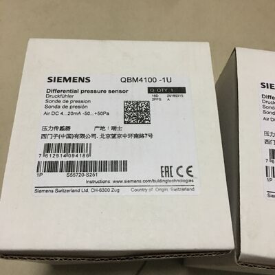 QBM4100-1U Siemens Differential Pressure Sensor AC 24V Short Reaction Time