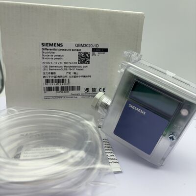 Siemens QBM3020-10 Differential Pressure Sensor for Industrial Automation with Plastic Material and Universal Motor Type