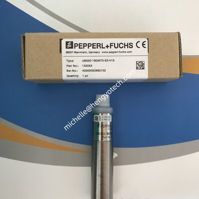 PEPPERL+FUCHS Stainless Steel Ultrasonic Sensor for Industrial Automation with One Year Warranty