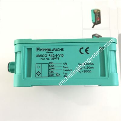 PEPPERL+FUCHS UB500-F42-I-V15 Ultrasonic Sensor with Plastic Material and Universal Motor Type for Power Station Applications