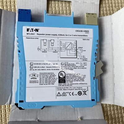 MTL5541 MTL Safety Isolators Eaton Crouse-Hinds series MTL5500 Repeater Power Supply, 1 Channel, Analogue Input Din-Rail Mounted Intrinsically Safe Isolator