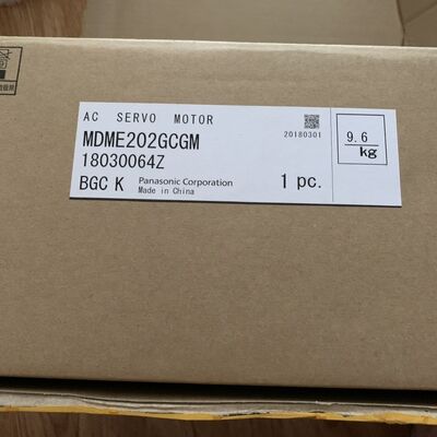 Panasonic 2.0kW High Inertia AC Servo Motor with 23-bit Encoder - MINAS A6 Series MDME202GCGM