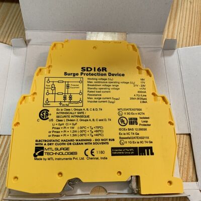 Eaton SD16X 2.2Ω Low Resistance 25MHz High Bandwidth 20kA Surge Protection Device for 4-20mA Loops