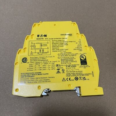 Eaton SDRTD RTD Signal Surge Protection Device with DIN Rail Mount for Industrial RTD Loops and Low Insertion Loss