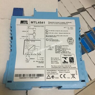 Eaton MTL4541AS Intrinsic Safety Barrier for 4/20mA Transmitters with HART Communication in Oil Gas Chemical Industry