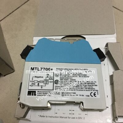 MTL7706+ Eaton Crouse-Hinds series MTL7700 Zener barrier 20-35 Vdc 4-20mA 1 channel Polycarbonate DIN-rail mounting safety barriers