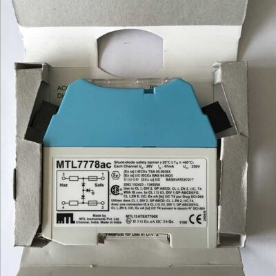 MTL7778AC Dual Channel Zener Barrier with 28 V Working Voltage and DIN Rail Mount for Hazardous Areas