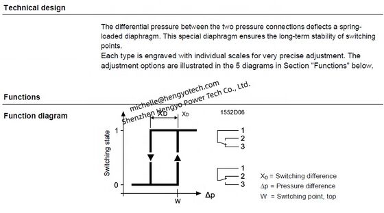 Siemens Differential Pressure Switch QBM81-10 QBM8110