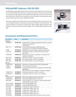 GF Signet Type 2751 DryLoc pH ORP Smart Sensor for Wastewater Treatment with Plastic Material and Universal Motor