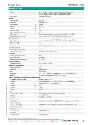 KCD0-SD-Ex1.1245 P+F Intrinsic Safety Barrier