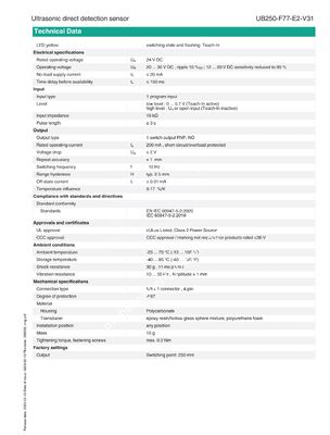 PEPPERL+FUCHS Stainless Steel Ultrasonic Direct Detection Sensor for Industrial Automation with One Year Warranty