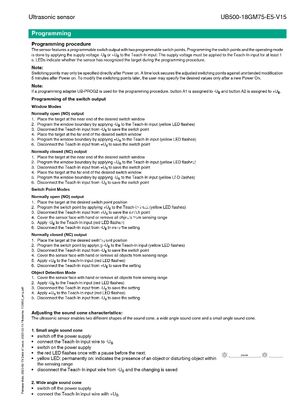 PEPPERL+FUCHS Stainless Steel Ultrasonic Sensor for Industrial Automation with One Year Warranty