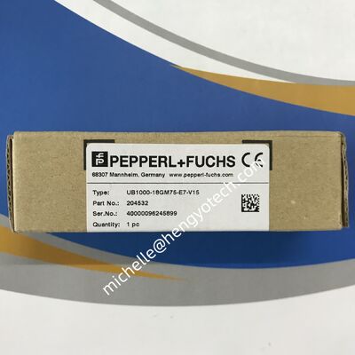 PEPPERL+FUCHS Stainless Steel Ultrasonic Sensor for Industrial Automation with One Year Warranty