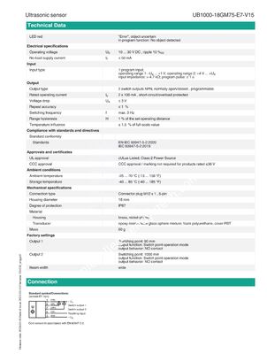PEPPERL+FUCHS Stainless Steel Ultrasonic Sensor for Industrial Automation with One Year Warranty