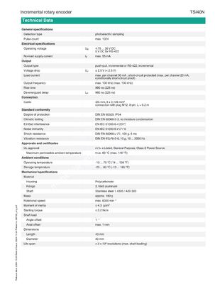 PEPPERL+FUCHS Incremental Rotary Encoder for Industrial Automation with Stainless Steel Construction and One Year Warranty