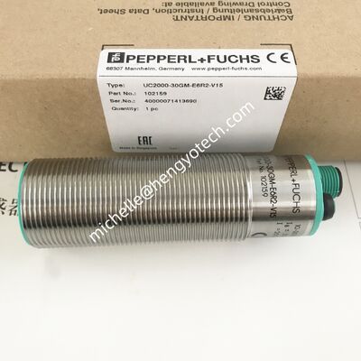PEPPERL+FUCHS Stainless Steel Ultrasonic Sensor for Industrial Automation with One Year Warranty