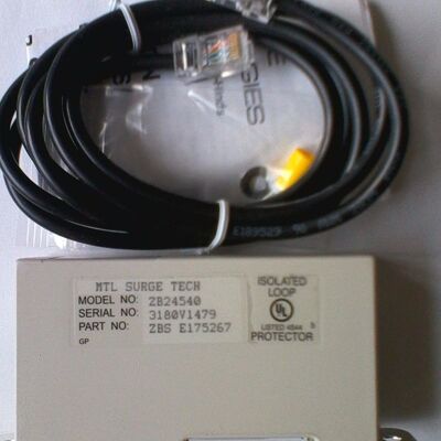 MTL ZB24540 ZoneBarrier 100Base-T Ethernet Surge Protector with 8kA Surge Capacity and 155 MHz Bandwidth