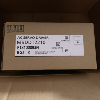 Panasonic MBDDT2210 400W 15A Single Phase 200-240V AC Servo Driver for MINAS A4 Series