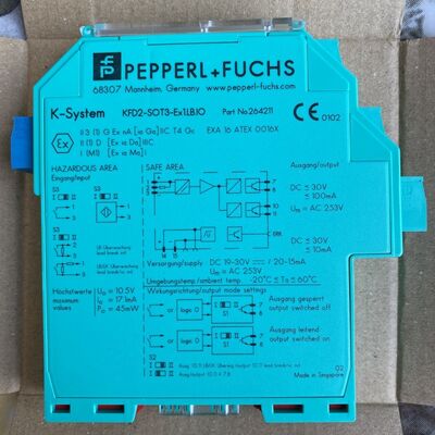 PEPPERL FUCHS Safety Barrier Switch Amplifier KFD2-SOT3-Ex1.LB.IO 24VDC Supply Zener Barrier
