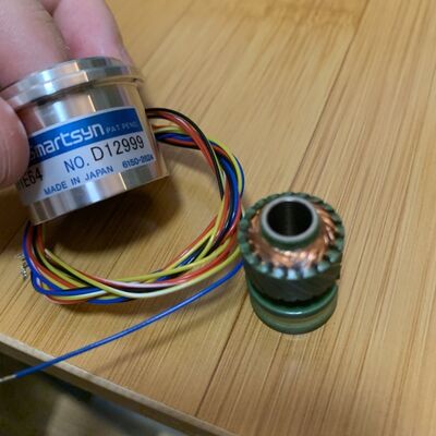 Tamagawa TS2610N171E64 Smartsyn Brushless Resolver, 1X-BRX, Size 10, 7Vrms 10kHz, ±10 arcmin Accuracy, for Servo Motor Feedback