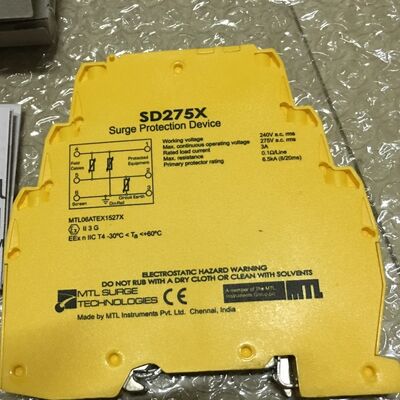 Eaton MTL SD55X 55V Low Resistance Intrinsically Safe Surge Protector with 20kA Surge Capacity