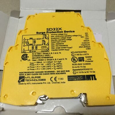 MTL SD07R3 50MHz Surge Protector with 3-Wire Protection and Remote Disconnect for High-Speed Data Circuits