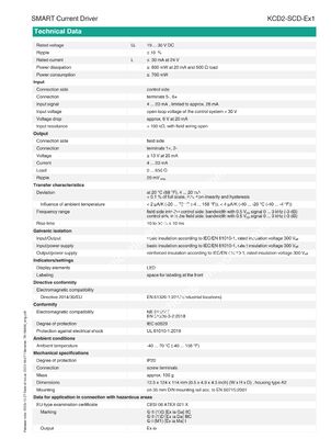 PEPPERL+FUCHS Isolated Barrier SMART Current Driver KCD2-SCD-Ex1