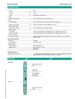 P+F Isolated Barrier KCD2-SR-Ex1.LB Zener Barrier Safety Barrier