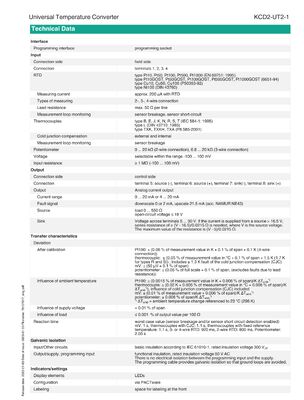 KCD2-UT2-1 PEPPERL+FUCHS Safety Barrier Universal Temperature Converter Zener Barrier
