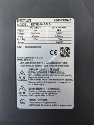 Estun 400W AC Servo Amplifier ED3E-04AMA