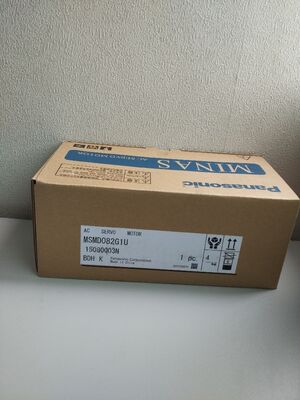MSMD082G1U Panasonic AC Servo Motor 0.75kW High Precision Drive Unit Compatible with Automation Systems and Industrial Equipment