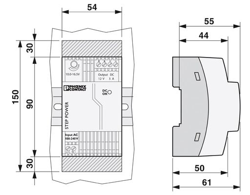 STEP-PS/1AC/12DC/3 Phoenix Contact Power Supply 2868570