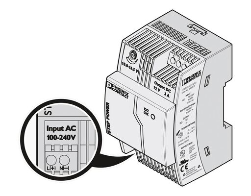 STEP-PS/1AC/12DC/3 Phoenix Contact Power Supply 2868570