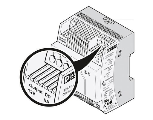 STEP-PS/1AC/12DC/5 Phoenix Contact Power Supply 2868583