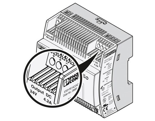 STEP-PS/1AC/24DC/4.2 Phoenix Contact Power Supply 2868664