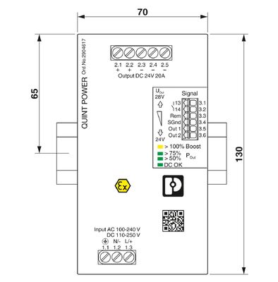 QUINT4-PS/1AC/24DC/20/+ Phoenix Contact Power Supply 2904617