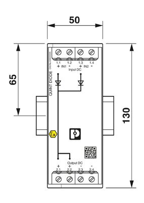 QUINT4-DIODE/48DC/2X20/1X40 Phoenix Contact Redundancy Module 2907720