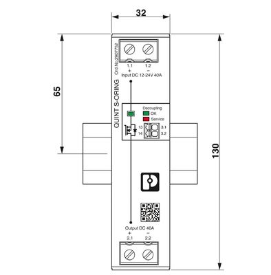 QUINT4-S-ORING/12-24DC/1X40 Phoenix Contact UPS Redundancy module 2907752
