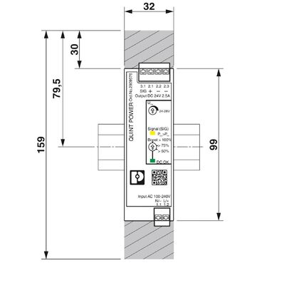 QUINT4-PS/1AC/24DC/2.5/PT Phoenix Contact Power Supply 2909576
