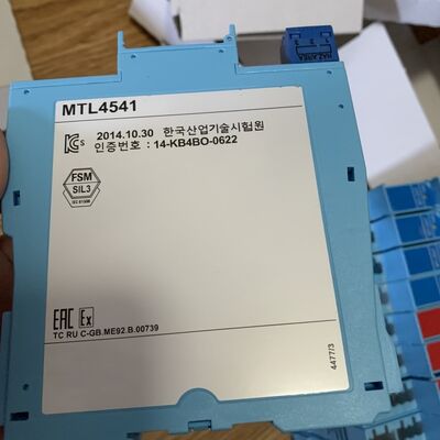 Eaton MTL4541A Intrinsic Safety Barrier with HART Communication and 4-20mA Signal for Zone 0 Hazardous Areas