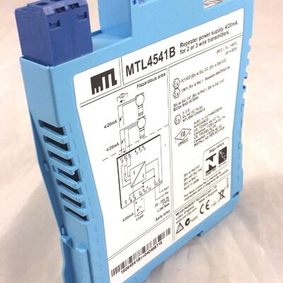 MTL4541B Eaton Repeater Power Supply Intrinsic Safety Barrier for 4/20mA Transmitter and HART 2-Wire Transmitters with Fully-Floating DC Supply