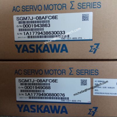 Yaskawa 750W AC Servo Motor with 24-bit Encoder Resolution and IP67 Rating for Industrial Automation