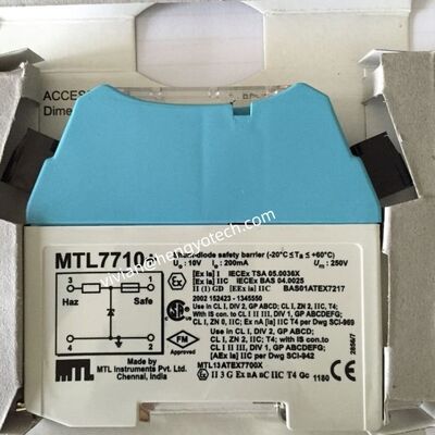 Eaton Crouse-Hinds MTL7700 series Zener barrier with 10 Vdc 200mA and Polycarbonate housing for 4/6V systems