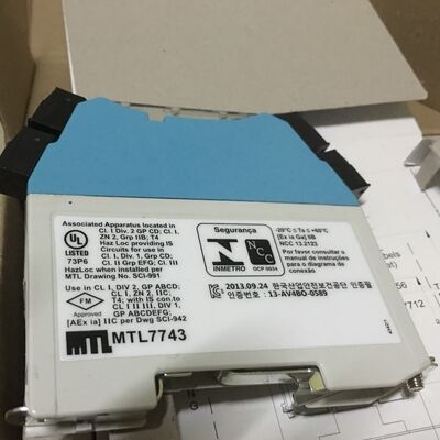 MTL Zener Barrier MTL7743 DIN-rail Mounting Safety Barriers