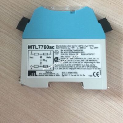 MTL7760AC Zener Safety Barrier ia Certified for IIC Explosive Atmospheres in Oil Gas Chemical Industry