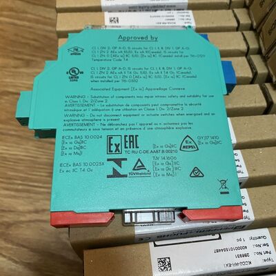 Pepperl+Fuchs SIL2 Certified SMART Current Driver with 650 Ω Load Capacity and Push-in Connection Technology for HART Communication