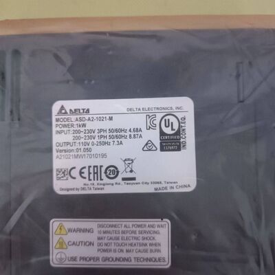 Original Delta AC Servo Drive 1KW Servo Amplifier ASD-A2-1021-M for for Robotic Systems Textile Machinery