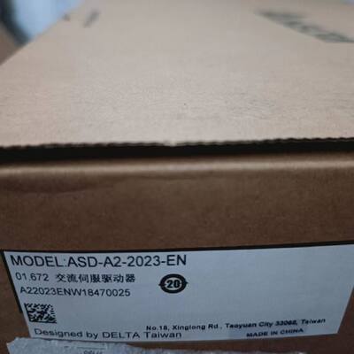 Delta ASD‑A2‑2023‑EN Servo Drive 2kW 230V ASDA‑A2 Series In Stock
