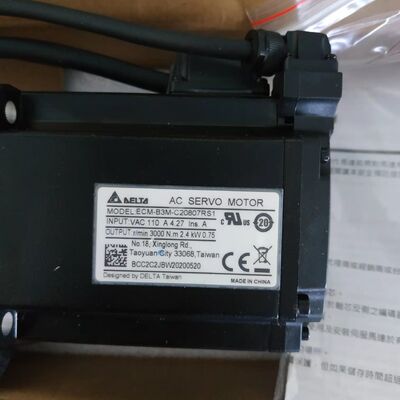 ECM-B3M-C20604RS1 Delta 400W AC Servo Motor with Brake and Oil Seal