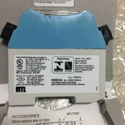 Eaton MTL7767+ 2-Channel 12V DC Safety Barrier ATEX Certified for Hazardous Areas